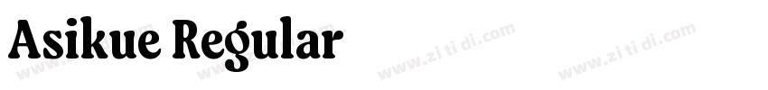 Asikue Regular字体转换